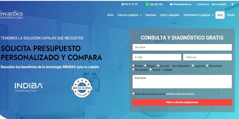 Mejores Clínicas de Injerto Capilar en Santander 4 centro-capilar-swansea-santander