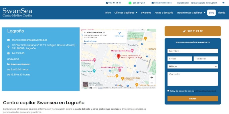 Mejores Clínicas de Injerto Capilar en La Rioja 3 swansea-clinica-capilar-logroño